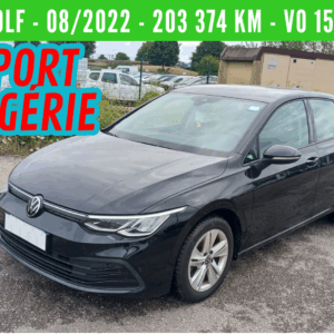 GOLF 8 Essence 1.0 TSI OPF 110 CV Boite Manuelle BVM6 Life Business - 1ére main - TVA récupérable – 08/2022 – 203 700 km