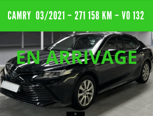 CAMRY HYBRIDE PRO  218 CV 2WD DYNAMIC BUSINESS –  TVA récupérable - 03/2021 – 271 158 km – 1 ère MAIN