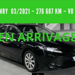 CAMRY HYBRIDE PRO  218 CV 2WD DYNAMIC BUSINESS –  TVA récupérable - 03/2021 – 276 687 km – 1 ère MAIN