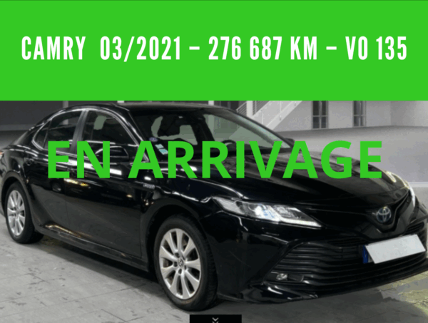 CAMRY HYBRIDE PRO  218 CV 2WD DYNAMIC BUSINESS –  TVA récupérable - 03/2021 – 276 687 km – 1 ère MAIN