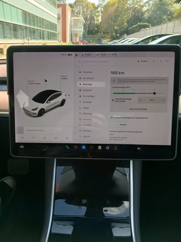 TESLA MODEL 3 100% Électrique - Batterie électrique Autonomie  Standard Plus RWD - 12/2020 – 87 602 km - 1ère main VO 206 – Image 15