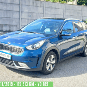 NIRO Hybride 1.6 GDI 141 CV DCT6 Design – Boite Auto –  11/2019 – 119 513 km –  VO 189