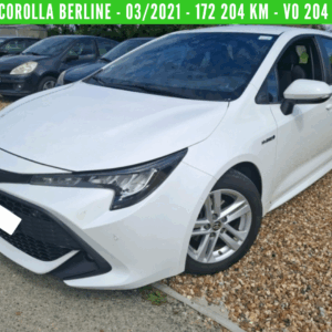 COROLLA BERLINE Hybride Essence 122H DYNAMIC BUSINESS 03/2021 - 172 204km -TVA récupérable - 1ère main – VO 204