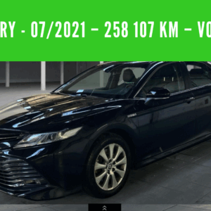 CAMRY HYBRIDE PRO  218 CV 2WD DYNAMIC BUSINESS –  07/2021 – 258 107 km - TVA récupérable - 1 ère MAIN - VO 198