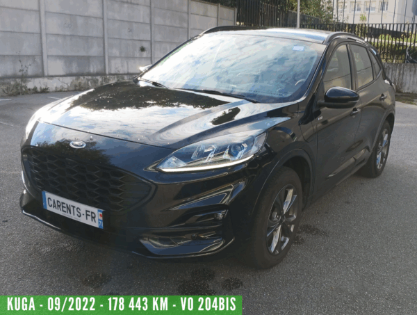 FORD KUGA Hybride Essence rechargeable 2.5 DURATEC 225 CH PHEV POWERSHIFT  ST-LINE 09/2022 - 178 443 km - TVA Récupérable - 1ére main – VO 204Bis