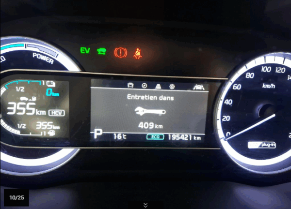 NIRO Hybride Rechargeable 1.6 GDI PLUG-IN 141 CV BOITE AUTO ACTIVE BUSINESS 06/2020 - 195 421 km - TVA récupérable – 1ère main – VO 210 – Image 9