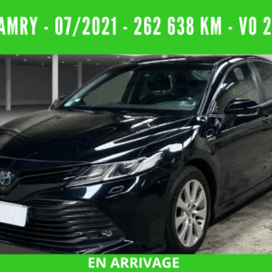 CAMRY HYBRIDE PRO  218 CV 2WD DYNAMIC BUSINESS  07/2021 – 262 638 km - TVA récupérable - 1 ère MAIN - VO 211