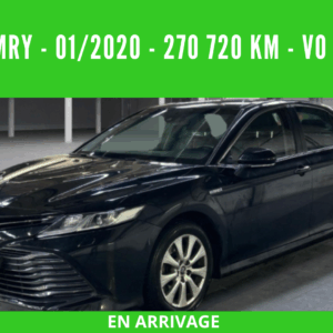 CAMRY HYBRIDE PRO  218 CV 2WD DYNAMIC BUSINESS  01/2020 – 270 720 km - TVA récupérable - 1 ère MAIN - VO 215