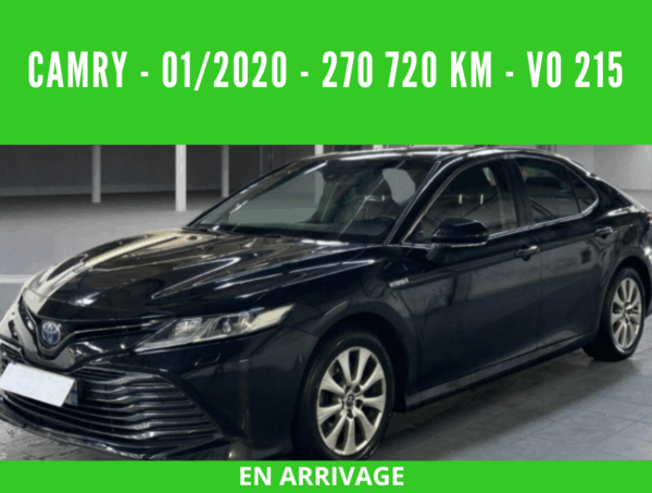 CAMRY HYBRIDE PRO  218 CV 2WD DYNAMIC BUSINESS  01/2020 – 270 720 km - TVA récupérable - 1 ère MAIN - VO 215