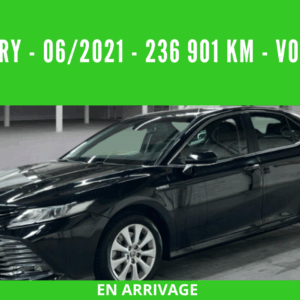 CAMRY HYBRIDE PRO  218 CV 2WD DYNAMIC BUSINESS  06/2021 – 236 901 km - TVA récupérable - 1 ère MAIN - VO 216