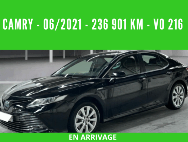 CAMRY HYBRIDE PRO  218 CV 2WD DYNAMIC BUSINESS  06/2021 – 236 901 km - TVA récupérable - 1 ère MAIN - VO 216
