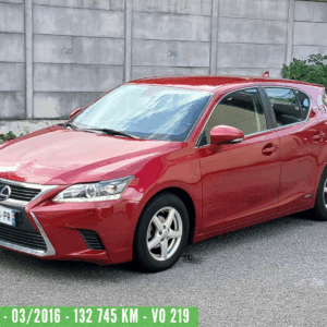 LEXUS Ct 200H HYBRIDE Essence BUSINESS 03/2016 - 132 745 km - 1 ère MAIN – VO 219