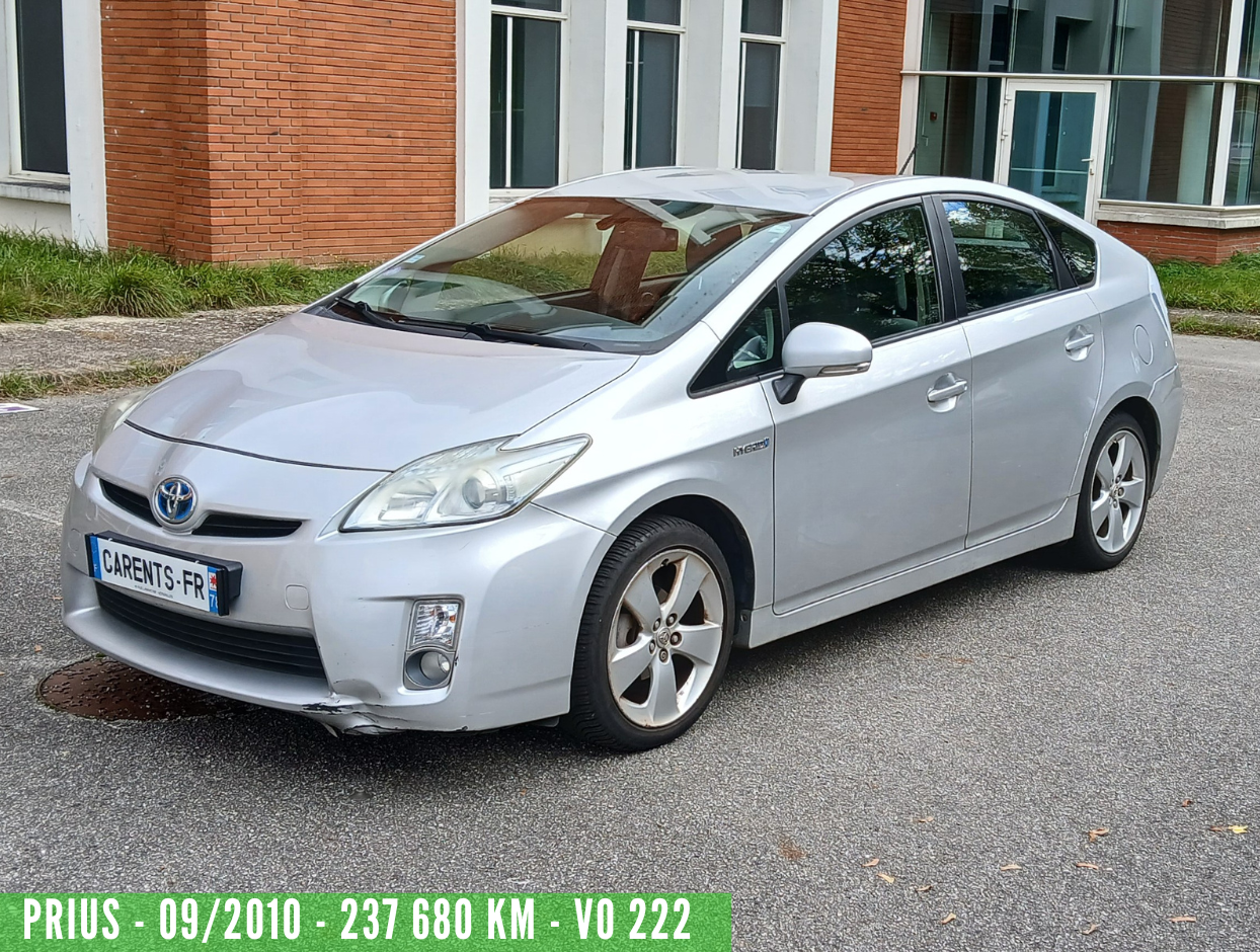 PRIUS Hybride Essence 136H ACTIVE 09/2010 – 237 680 km - VO 222