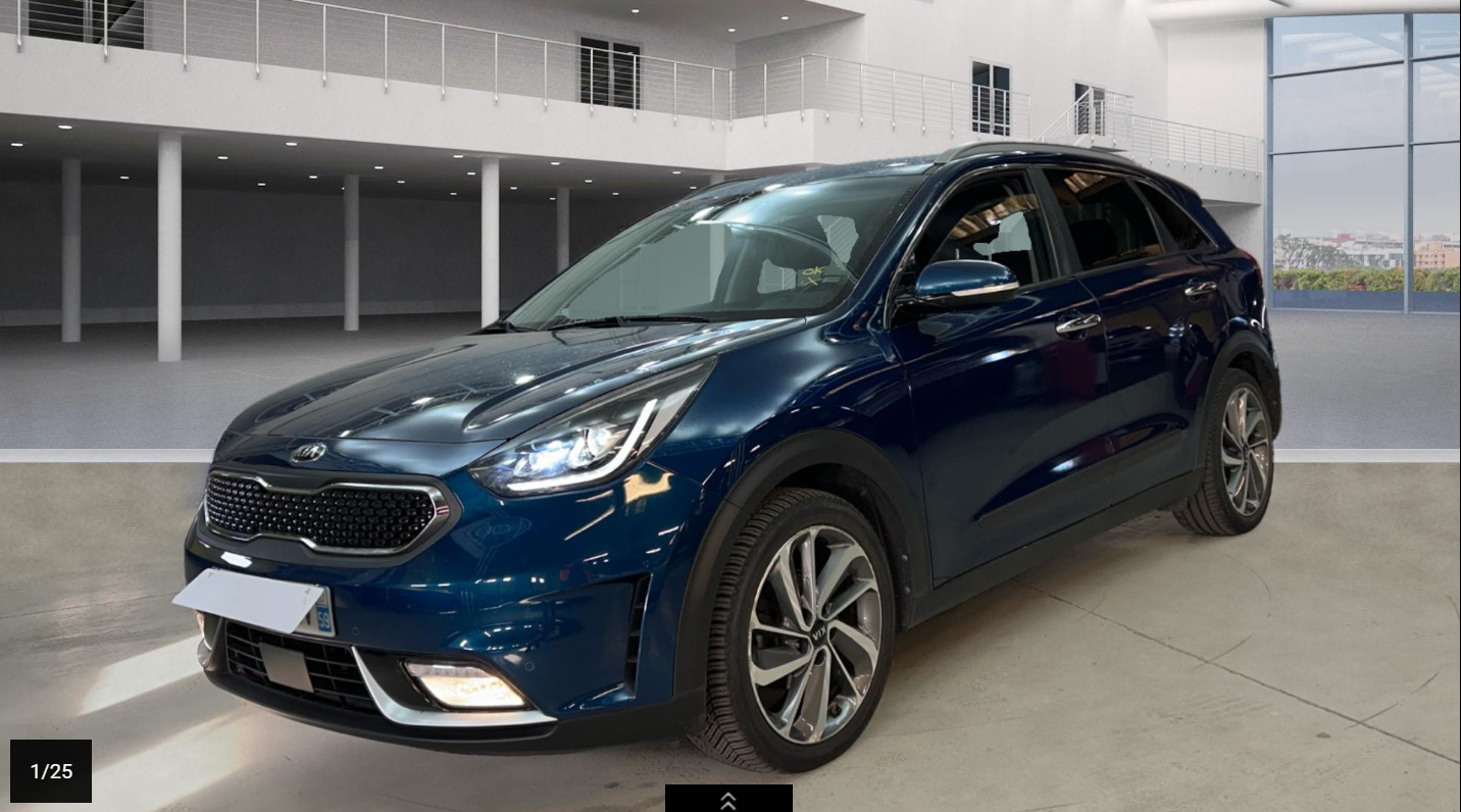 NIRO Hybride Rechargeable 1.6 GDI PLUG-IN 141 CV BOITE AUTO ACTIVE 07/2019 - 158 925 km - 1ère main - VO 228 – Image 2