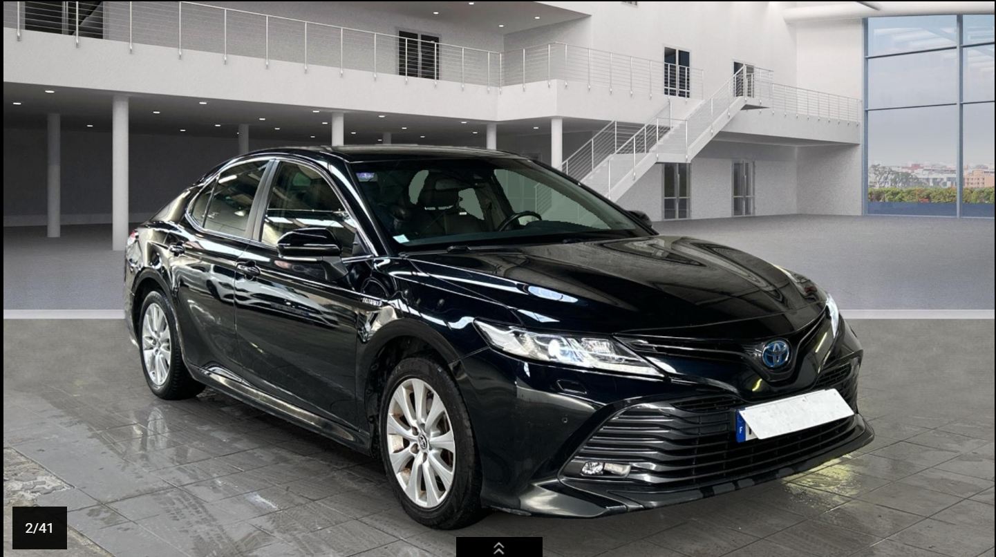 CAMRY HYBRIDE PRO 218 CH 2WD DYNAMIC BUSINESS BOITE AUTO 03/2021 – 184 771 km - TVA récupérable - 1 ère MAIN - VO 235 – Image 3