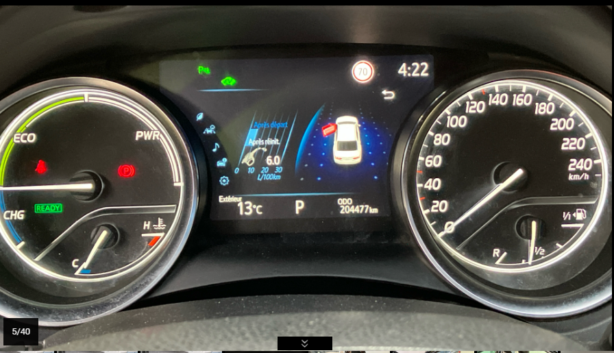 CAMRY HYBRIDE PRO 218 CH 2WD DYNAMIC BUSINESS BOITE AUTO 09/2020 – 204 477 km - TVA récupérable - 1 ère MAIN - VO 232 – Image 8