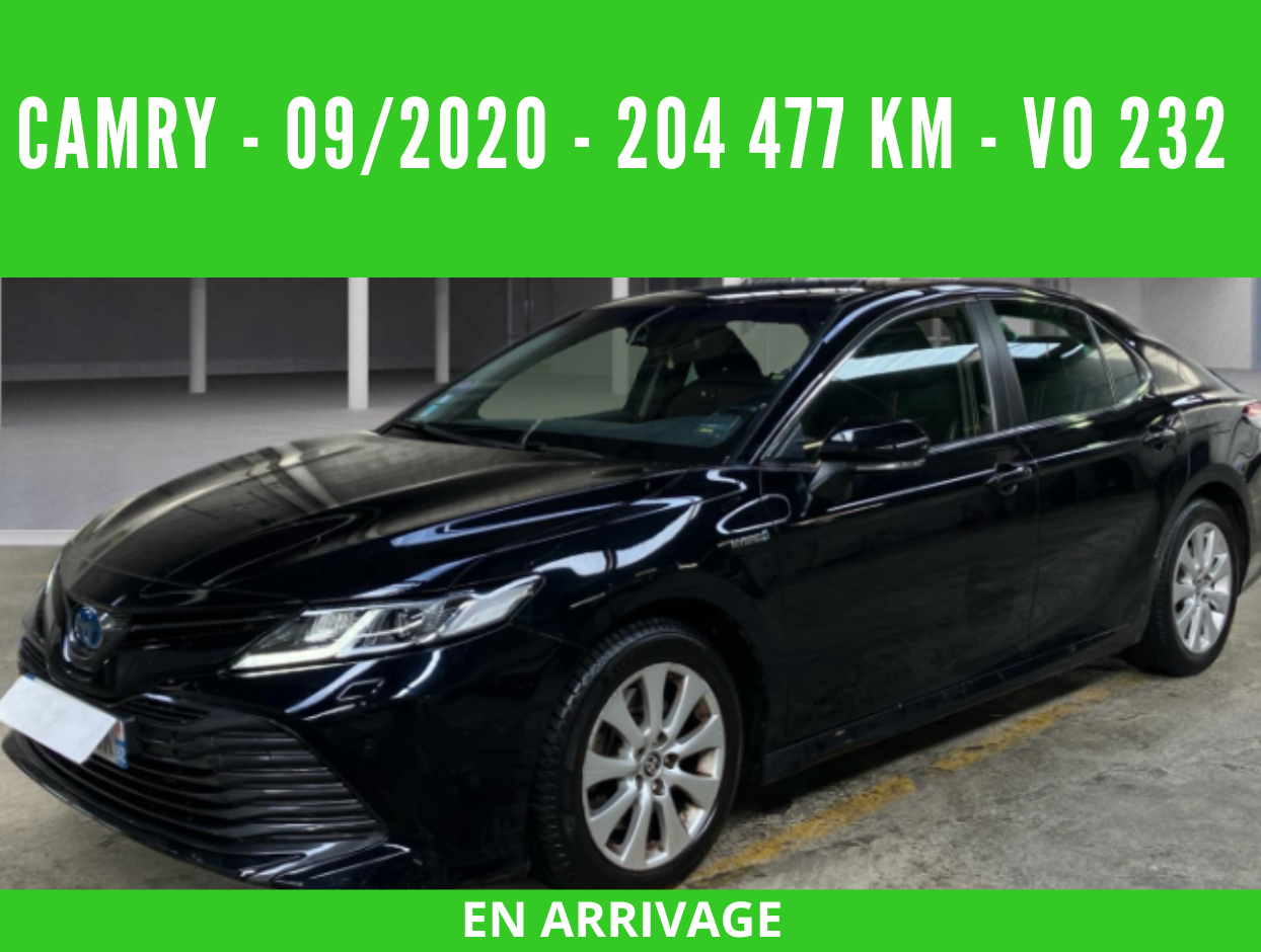 CAMRY HYBRIDE PRO 218 CH 2WD DYNAMIC BUSINESS BOITE AUTO 09/2020 – 204 477 km - TVA récupérable - 1 ère MAIN - VO 232