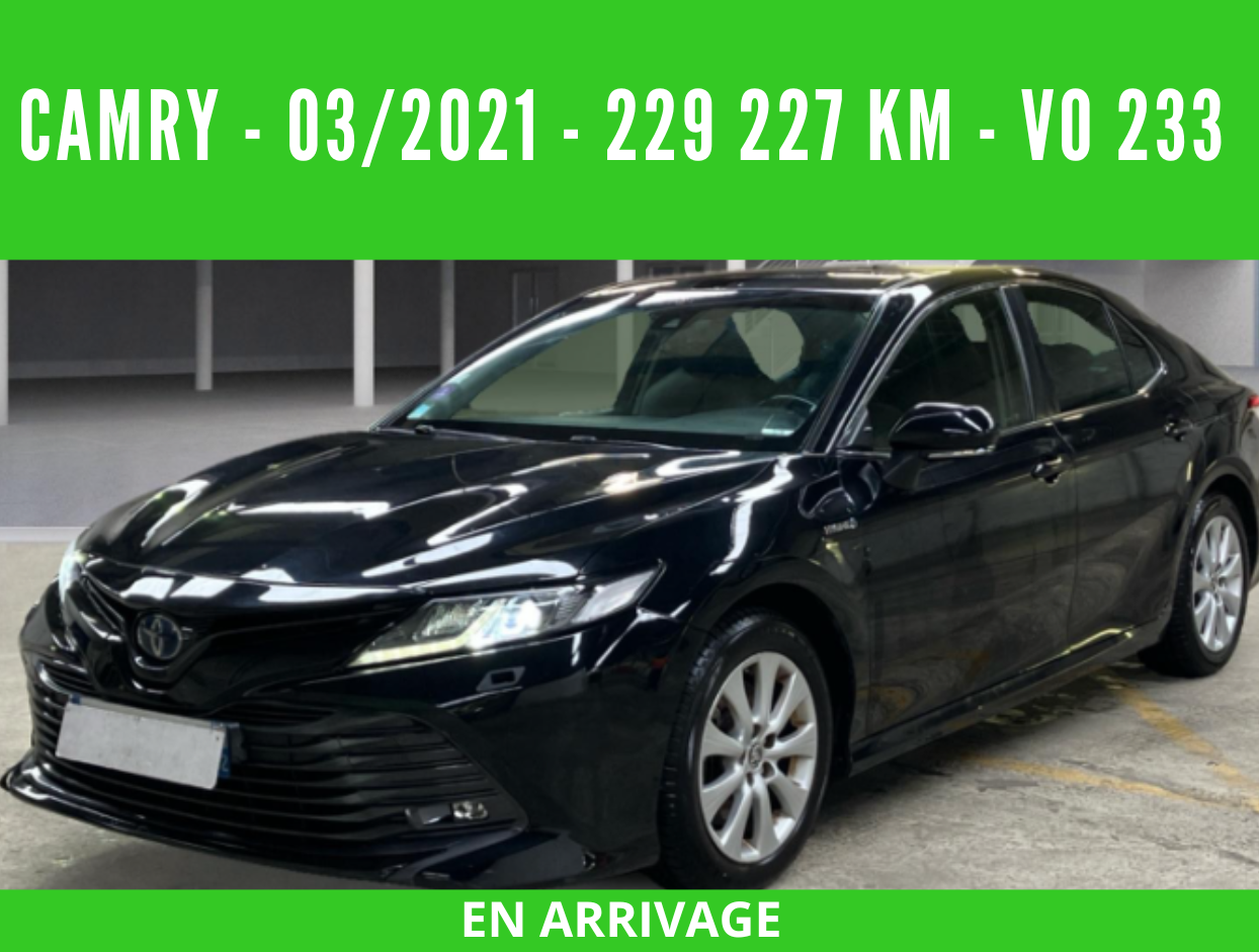 CAMRY HYBRIDE PRO 218 CH 2WD DYNAMIC BUSINESS BOITE AUTO 03/2021 – 229 227 km - TVA récupérable - 1 ère MAIN - VO 233