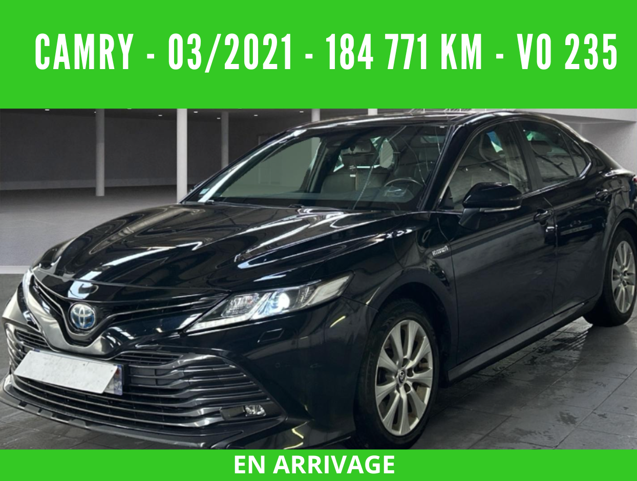 CAMRY HYBRIDE PRO 218 CH 2WD DYNAMIC BUSINESS BOITE AUTO 03/2021 – 184 771 km - TVA récupérable - 1 ère MAIN - VO 235