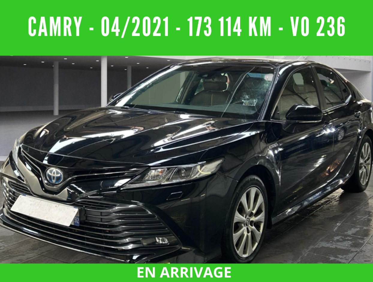 CAMRY HYBRIDE PRO 218 CH 2WD DYNAMIC BUSINESS BOITE AUTO 04/2021 – 173 114 km - TVA récupérable - 1 ère MAIN - VO 236
