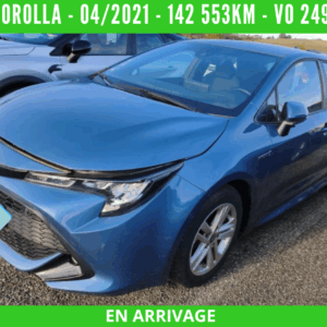 COROLLA BERLINE Hybride Essence 122H DYNAMIC BUSINESS 04/2021 – 142 553km -TVA récupérable -1ère main – VO 249