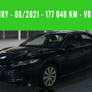 CAMRY HYBRIDE PRO  218 CH 2WD DYNAMIC BUSINESS BOITE AUTO 08/2021 – 177 040 km - TVA récupérable - 1 ère MAIN - VO 237
