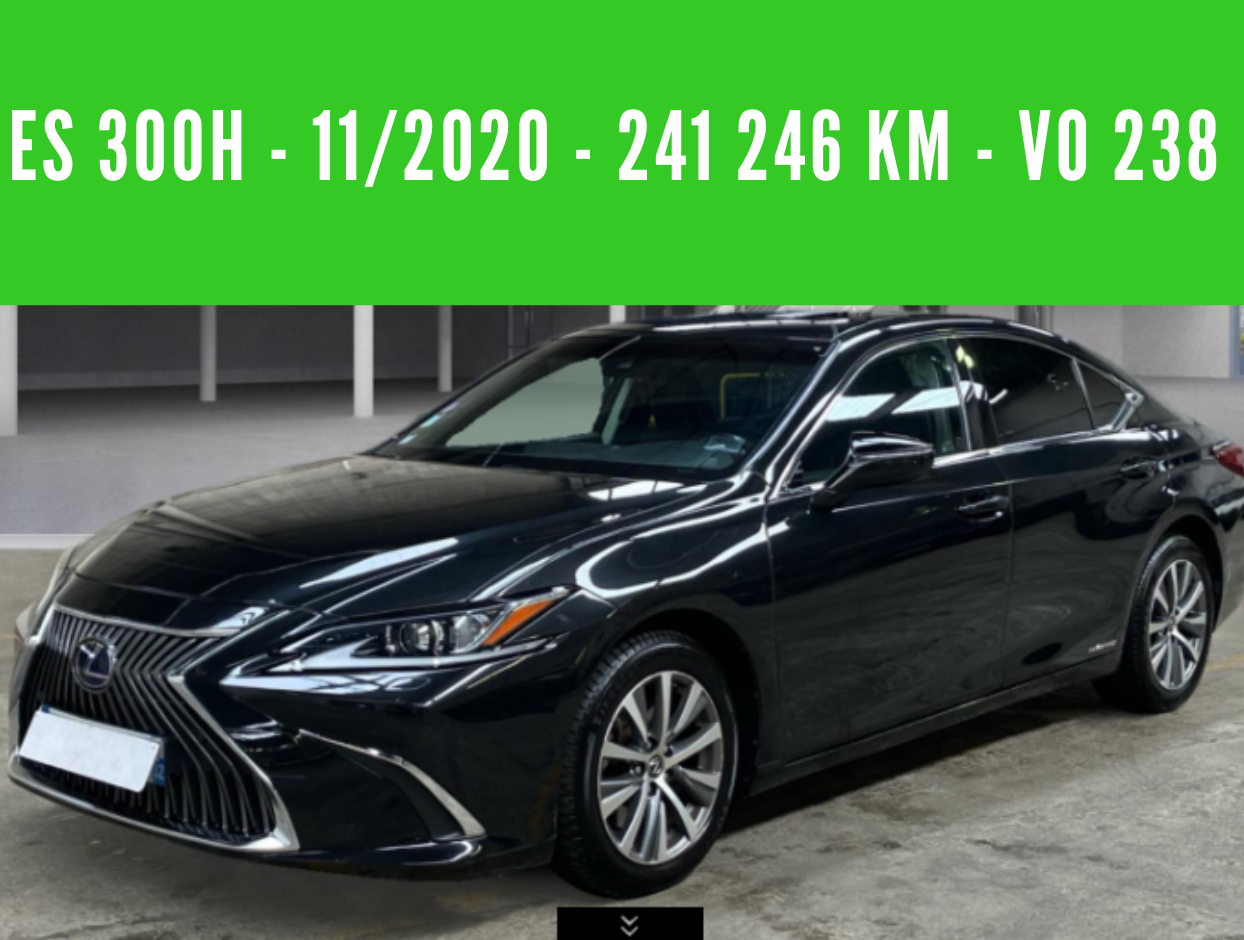 LEXUS ES 300h HYBRIDE ESSENCE BUSINESS Automatique 178CV 11/2020 – 241 246 km - TVA récupérable - 1 ère MAIN - VO 238