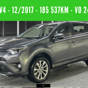 RAV4 HYBRIDE ESSENCE 197 CH 2WD DESIGN  Boite Automatique 12/2017 – 185 537 km – VO 241