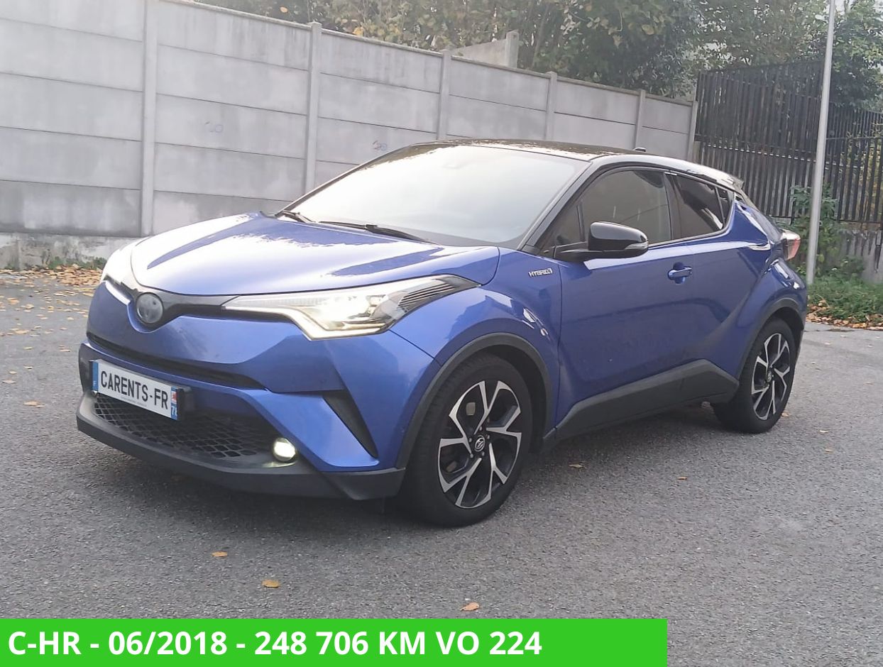 Toyota C-HR HYBRIDE 122 CH DYNAMIC Boite Auto -06/2018 – 248 706 km
