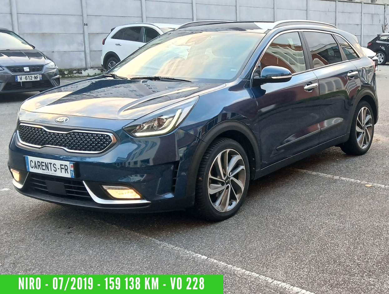 NIRO Hybride 1.6 GDI 141 CV BOITE AUTO ACTIVE 07/2019 - 159 138 km - 1ère main - VO 228