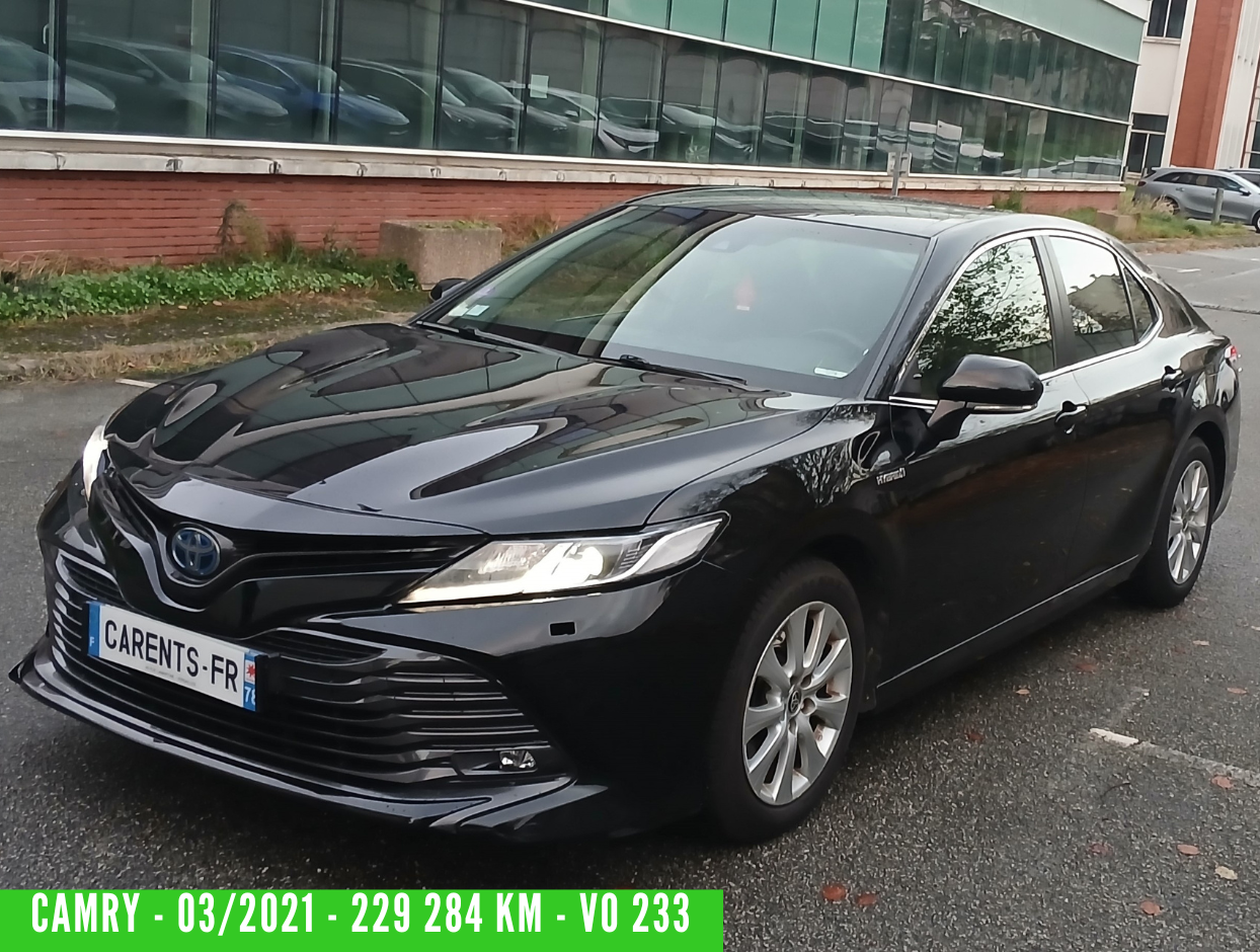 CAMRY HYBRIDE PRO 218 CH 2WD DYNAMIC BUSINESS BOITE AUTO 03/2021 – 229 284 km - TVA récupérable - 1 ère MAIN - VO 233