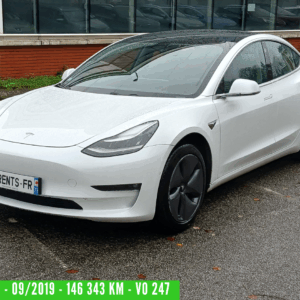 TESLA MODEL 3  Standard Range Plus RWD - 09/2019 – 146 343 km - 1ère main - VO 247