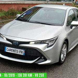 COROLLA BERLINE Hybride Essence 122H DYNAMIC BUSINESS 10/2019 – 136 391km -TVA récupérable -1ère main – VO 259