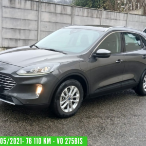 FORD KUGA Hybride Essence rechargeable 2.5 DURATEC 225 CH PHEV E-CVT  TITANIUM 05/2021 – 76 015 km - TVA Récupérable - 1ére main – VO 275Bis