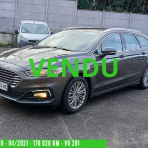 MONDEO SW Hybride Essence 2.0 L 187ch BOITE AUTO BVA TITANIUM  BUSINESS 04/2021 – 170 928 km - 1ère main - TVA récupérable VO 281