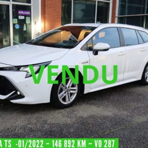 TOYOTA COROLLA TOURING SPORTS BREAK HYBRIDE 122 CH Dynamic Business  TVA récupérable - 1 ère MAIN -  01/2022 – 146 892 KM – VO 287