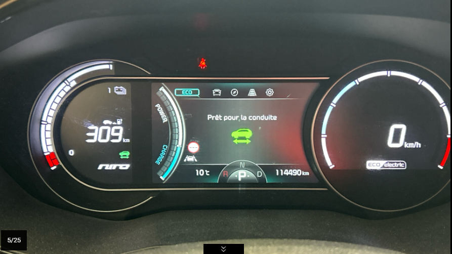 KIA E-NIRO ELECTRIQUE 204 CH PREMIUM - 09/2020 – 114 490 km - 1ère main - VO 257 – Image 8