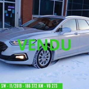 MONDEO SW Hybride Essence 2.0 L 187ch BOITE AUTO BVA6 TITANIUM  11/2019 – 186 372 km - 1ère main - TVA récupérable VO 273