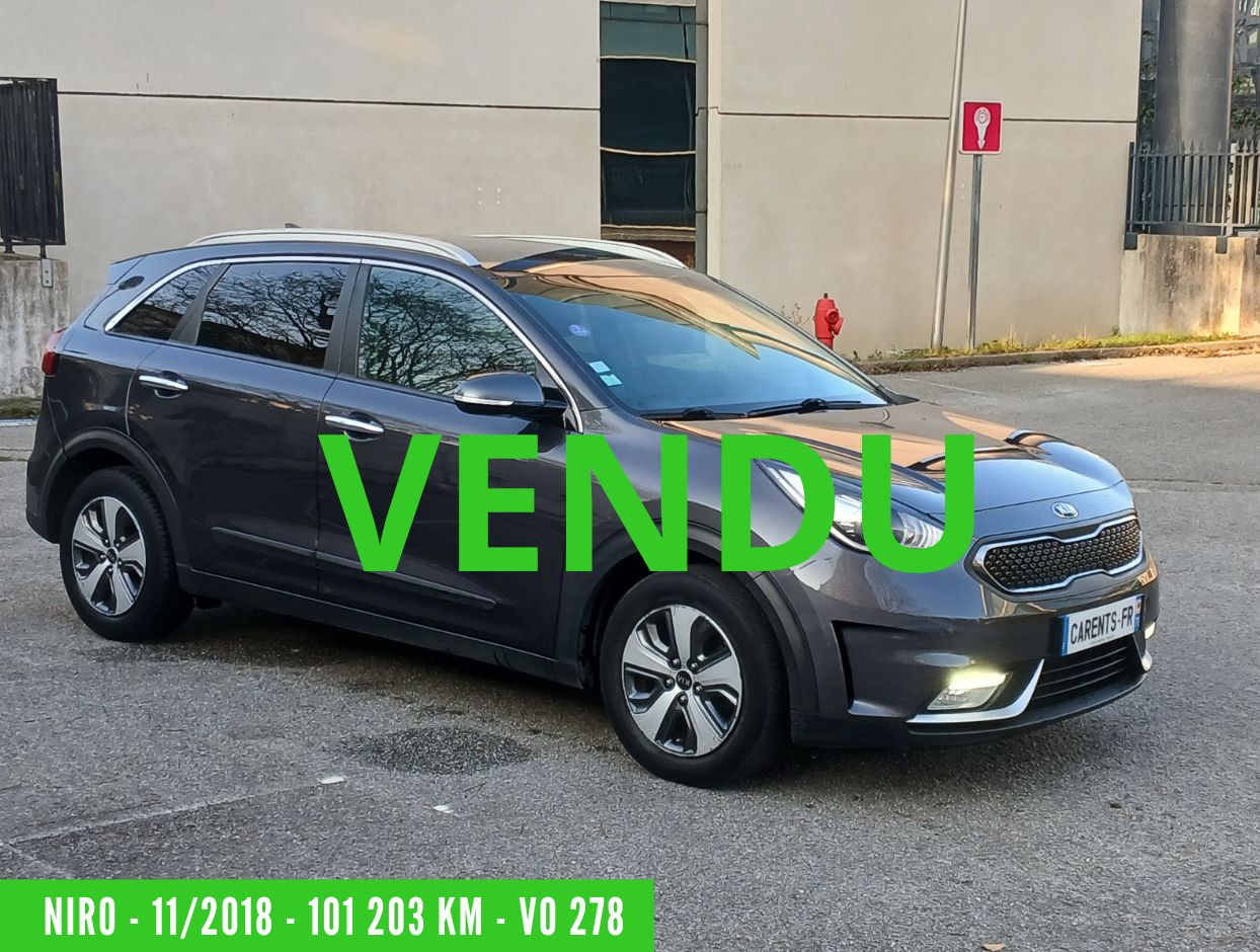 NIRO Hybride Essence 1.6 GDI 141 CV BOITE AUTO ACTIVE 11/2018 – 101 203 km -1ère main – VO 278