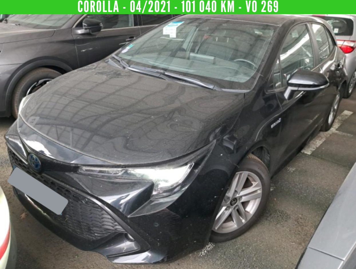 COROLLA Hybride Essence 122H DYNAMIC BUSINESS 04/2021 – 101 040 km -TVA récupérable -1ère main – VO 269