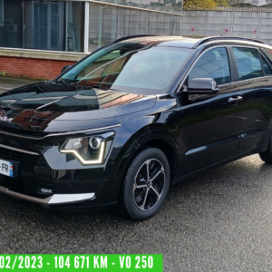 NIRO Hybride Rechargeable 1.6 GDI 183 CH BOITE AUTO PHEV DCT6  ACTIVE 02/2023 – 104 671 km - TVA récupérable – 1ère main – VO 250