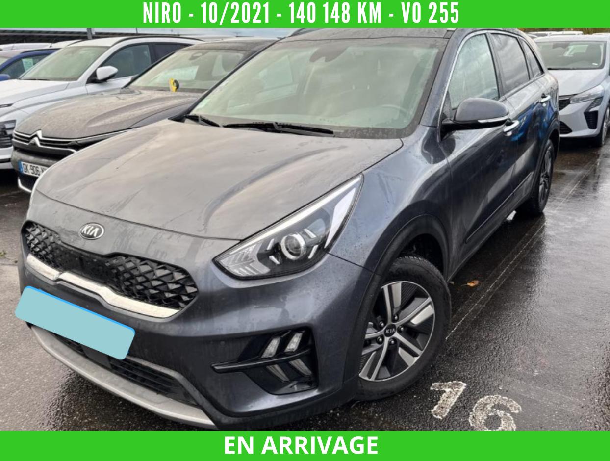 KIA NIRO Hybride 1.6 GDI 105 CH ISG + Electrique 43.5 CH ACTIVE BUSINESS DCT6 - 10/2021 – 140 148 KM - TVA récupérable - 1ére main – VO 255