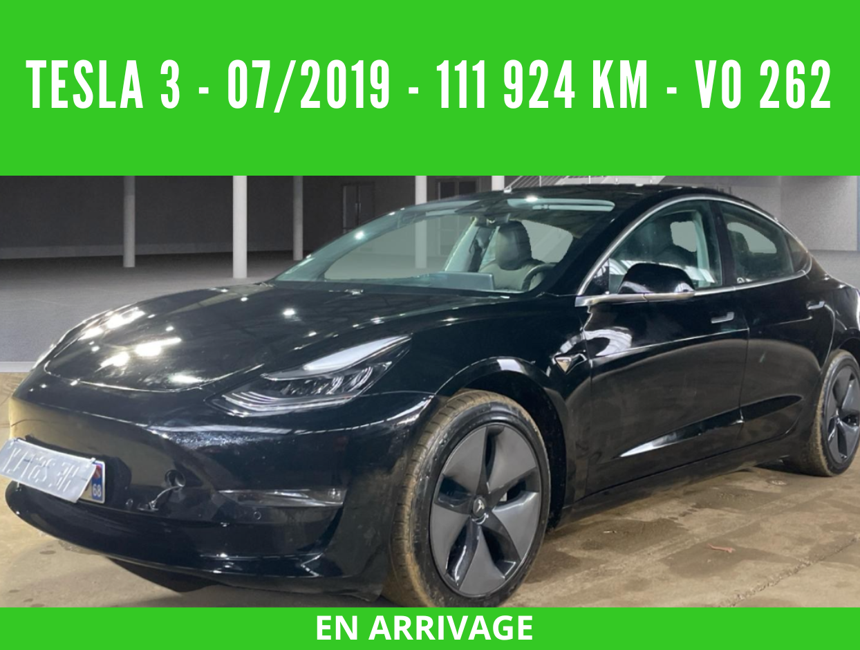 TESLA MODEL 3 Long Range Dual Motor AWD - 07/2019 – 111 924 km - 1ère main - VO 262