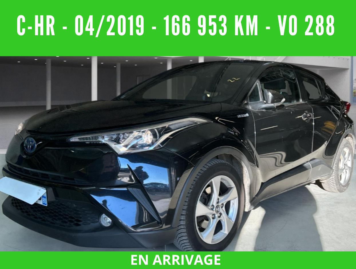 Toyota C-HR HYBRIDE Essence 122 CH DYNAMIC - 1 ère main - Boite Auto - 04/2019 – 166 953 km –VO 288