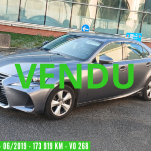 LEXUS IS 300H HYBRIDE Essence BUSINESS Boite Automatique - 06/2019 – 173 431 KM - 1ére main – VO 268