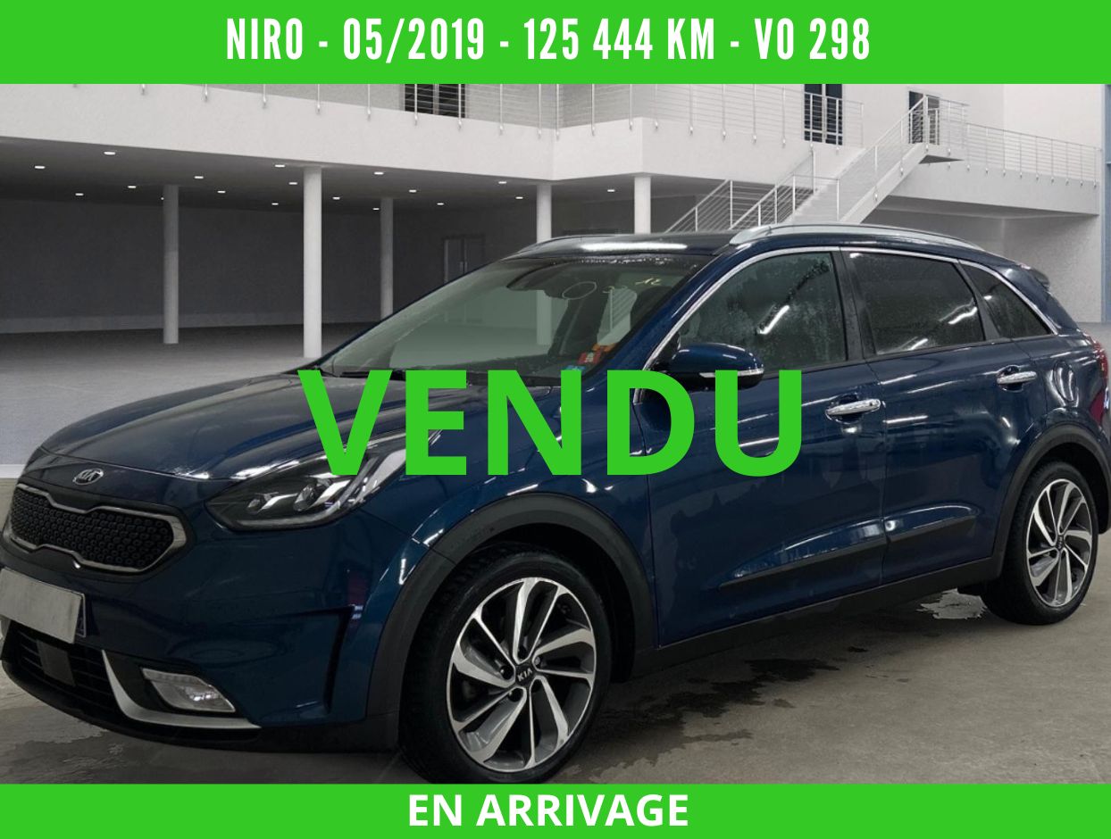 NIRO Hybride 1.6 GDI 141 CV DCT6 Design – Boite Auto – 05/2019 – 125 444 km – VO 298