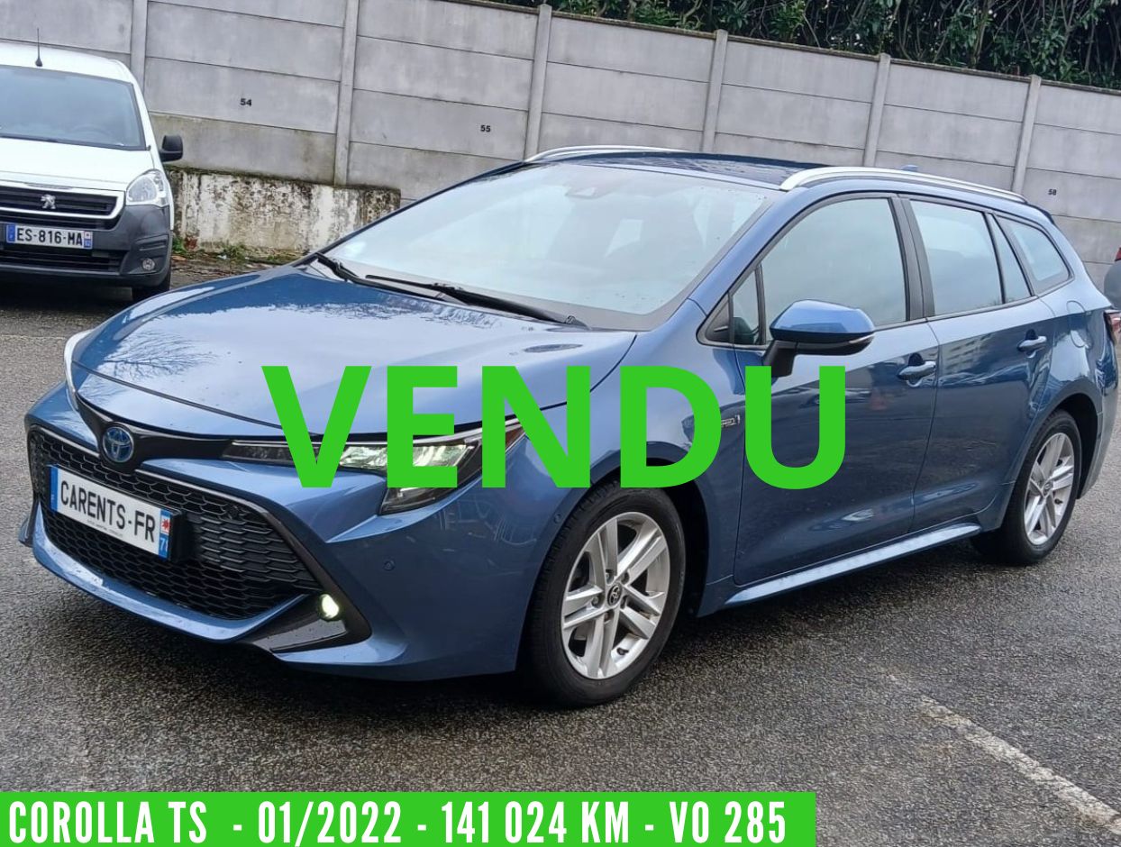 TOYOTA COROLLA TOURING SPORTS BREAK HYBRIDE 122 CH Dynamic Business TVA récupérable - 1 ère MAIN - 01/2022 – 141 024 KM – VO 285