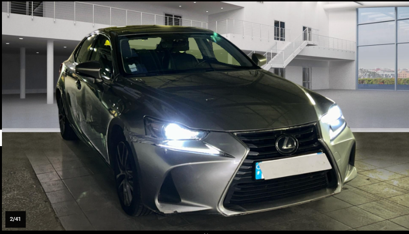 LEXUS IS 300H HYBRIDE Essence BUSINESS Boite Automatique – 06/2020 – 198 499 KM – VO 301 – Image 3