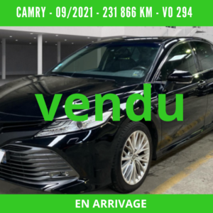 CAMRY HYBRIDE PRO 218 CH 2WD DYNAMIC BUSINESS BOITE AUTO –  09/2021 – 231 866km – 1ère main – TVA récupérable - VO 294