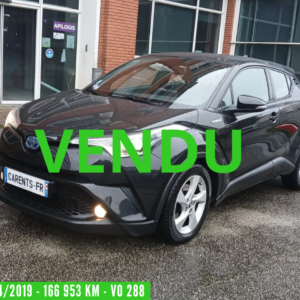 Toyota C-HR HYBRIDE Essence 122 CH DYNAMIC - 1 ère main - Boite Auto - 04/2019 – 166 953 km –VO 288